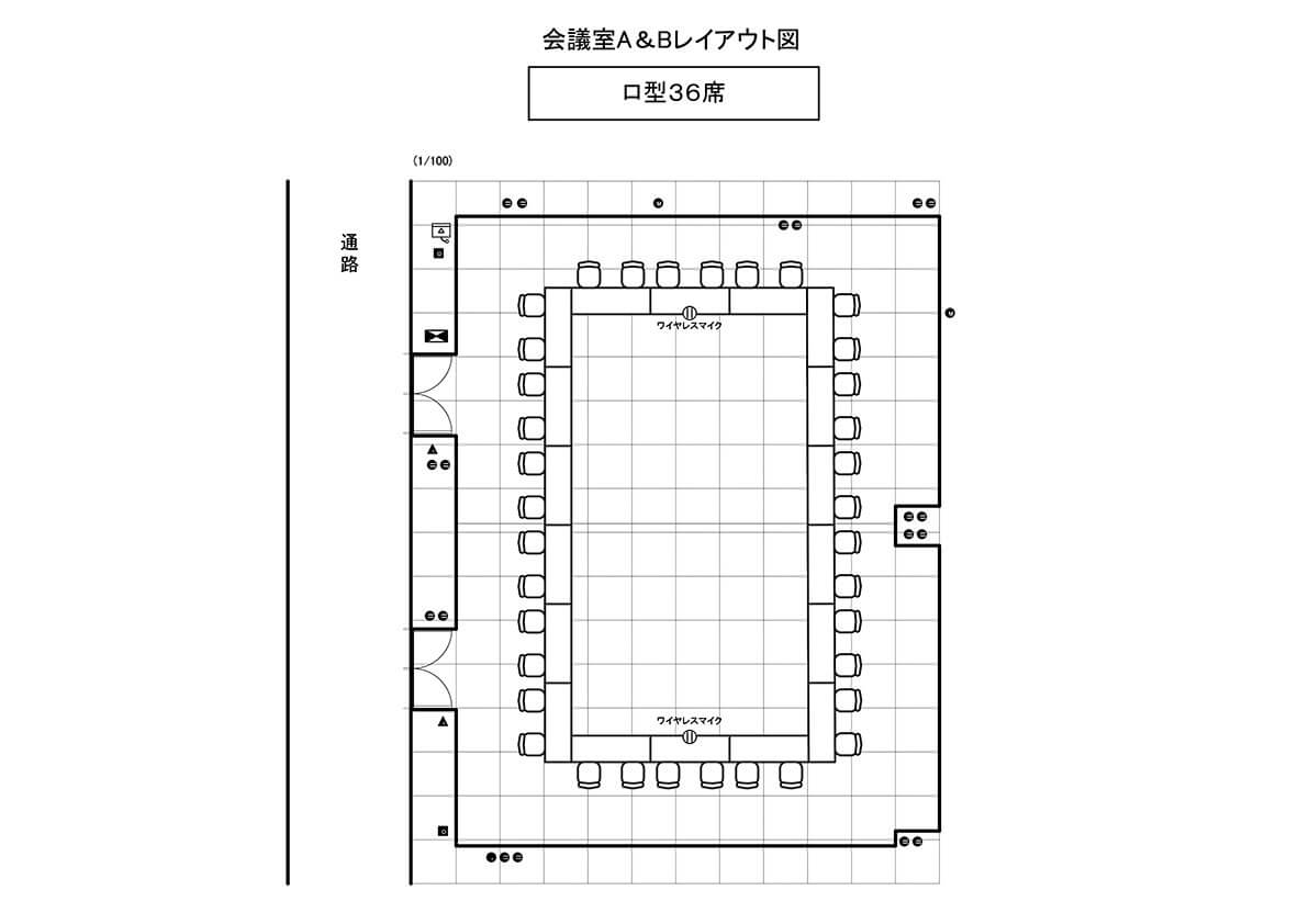口型（半面のみ）
