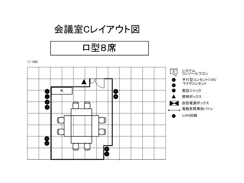 会議室Ｃ レイアウト例(2)