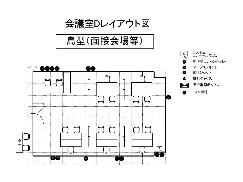 会議室Ｄ レイアウト例(4)