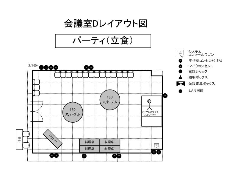 会議室Ｄ レイアウト例(3)