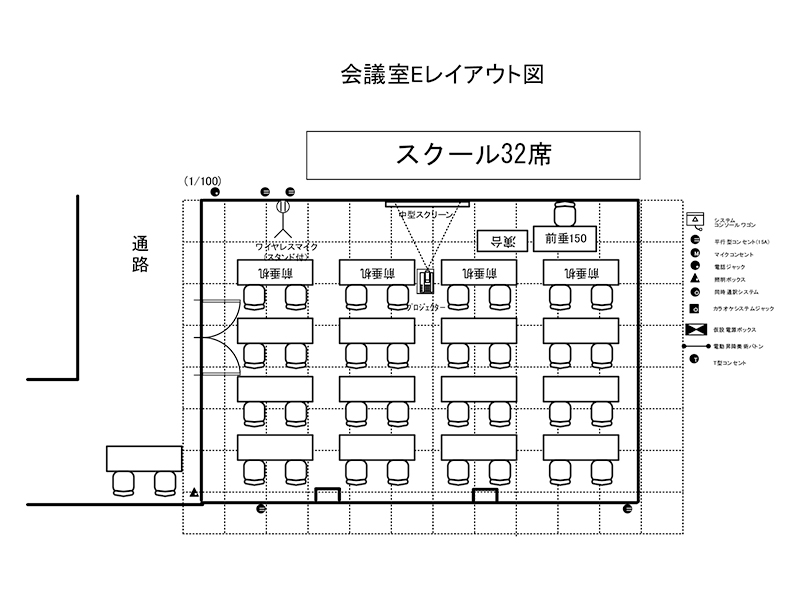 会議室Ｅ レイアウト例(3)