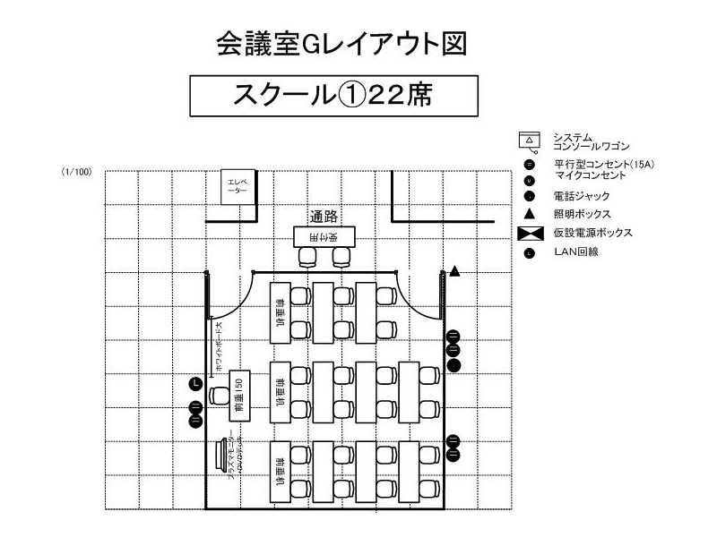 会議室Ｇ レイアウト例(1)