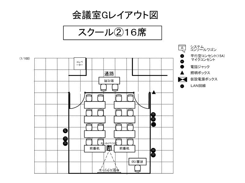 会議室Ｇ レイアウト例(2)