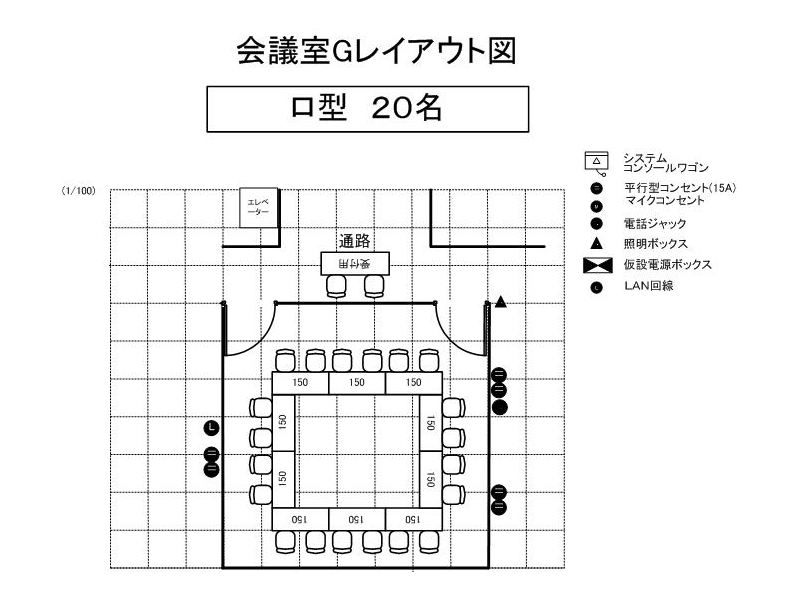 会議室Ｇ レイアウト例(4)