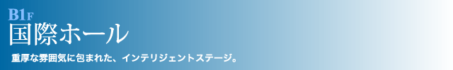 B1F 国際ホール